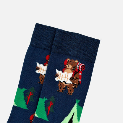 Camping Bear Socks