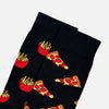 Men's Pizza Slice & Fries Mismatched Socks