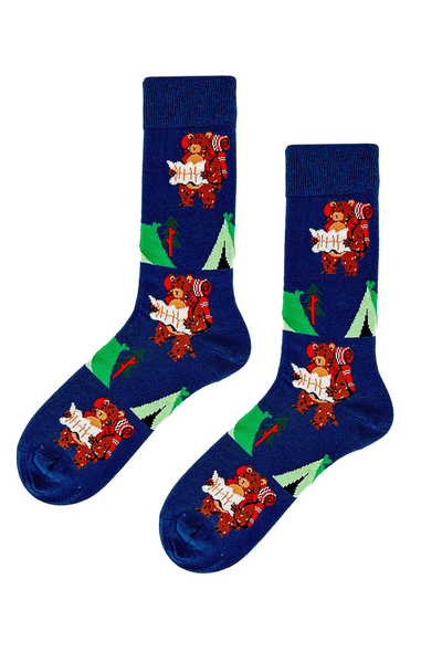 Camping Bear Socks