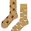 Men's Coffee Beans & Mugs Mismatched Socks