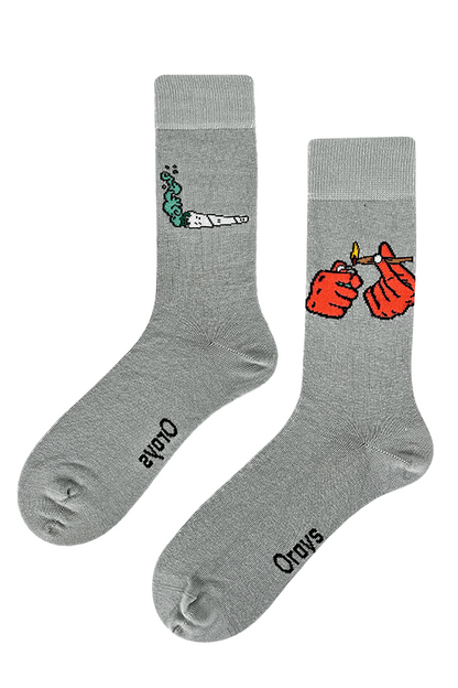 Marijuana Mismatched Socks