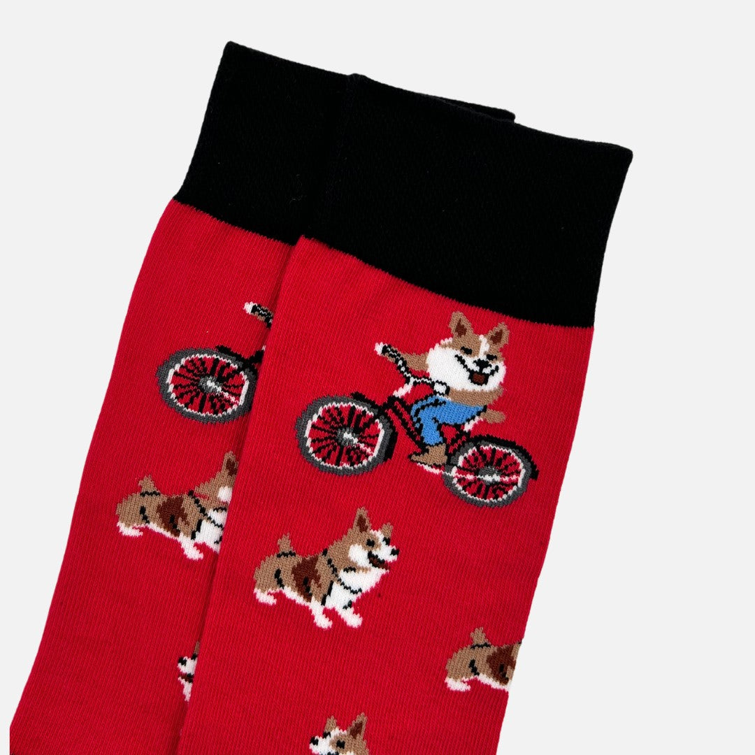 Men's Dog & Bicycle Socks