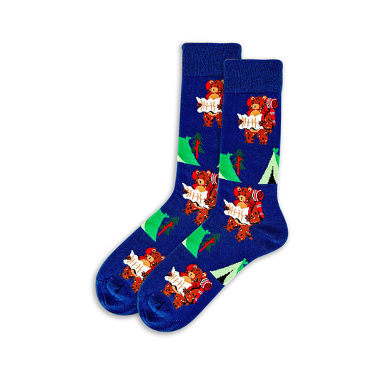 Camping Bear Socks